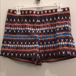 NWT J. Crew Pattern High-waist Shorts Size 6